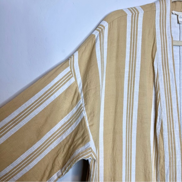 EILEEN FISHER Organic-Cotton Striped Kimono Jacket. Size OS - Picture 8 of 12